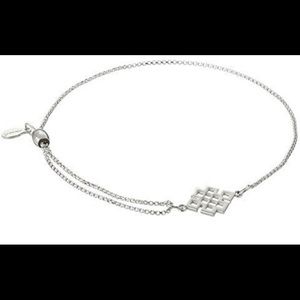 Alex and ani endless knot sterling silver bracelet